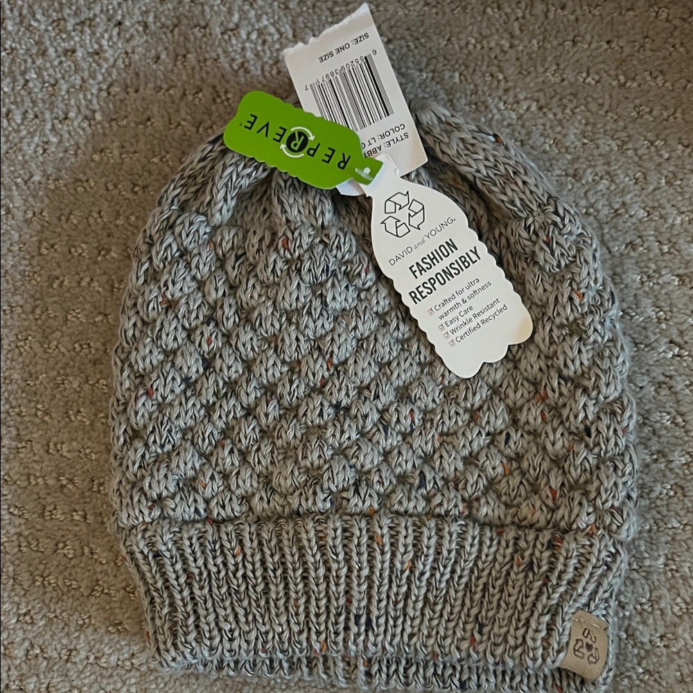 Gray Knit Beanie
